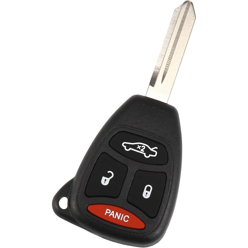 Key Fob Fit for Chrysler 300 for Jeep Grand Cherokee - Pack of 1 Black