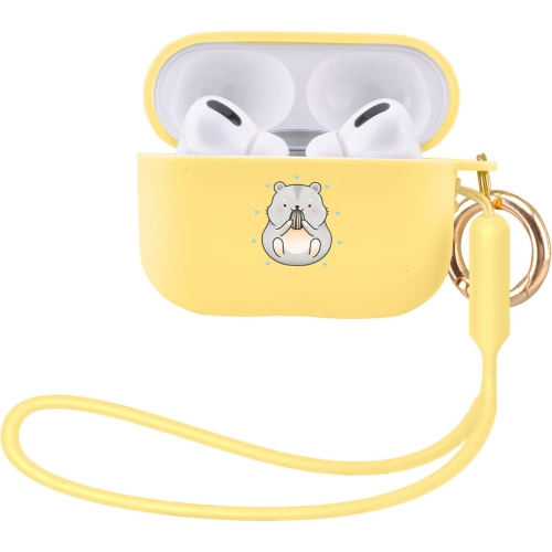 Compatible with Airpods Pro 2nd Generation Case, Cute AirPods Pro 2 Case Cover Hamster and Love Heart Printed