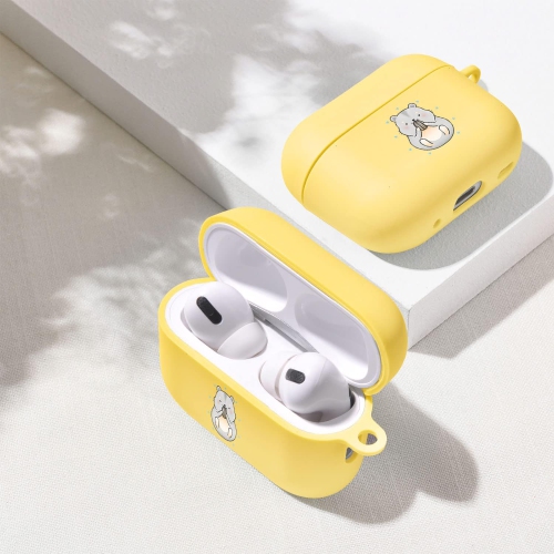 Compatible with Airpods Pro 2nd Generation Case, Cute AirPods Pro 2 Case Cover Hamster and Love Heart Printed