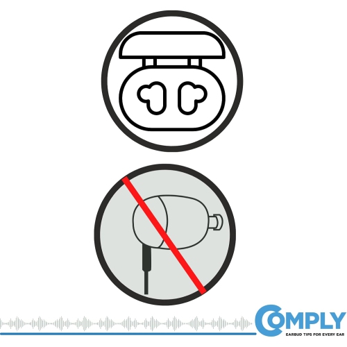 ™ TrueGrip Pro Memory Foam Replacement Earbud Tips for Samsung Galaxy Buds, Galaxy Buds+ True Earphones