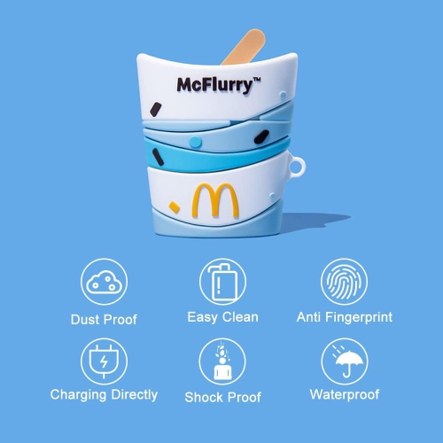 Cute Case Cover Compatible with AirPods 3rd with Carabiner Keychain Hook,Funny Kawaii 3D Soft Silicone