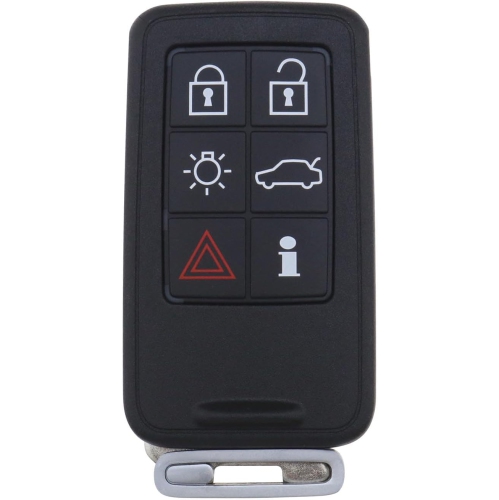 EMAGTECH  Car 6 Button Remote Folding Key Shell for S60 S80 V40 V60 V70 Xc60 Xc70 Replacement Flip Remote Key