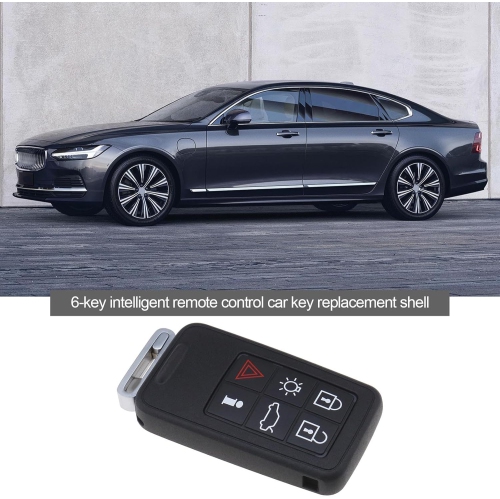 Car 6 Button Remote Folding Key Shell for S60 S80 V40 V60 V70 XC60 XC70 Replacement Flip Remote Key