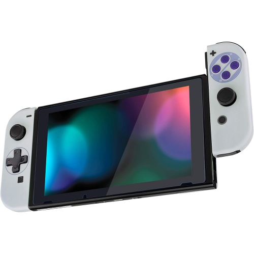 Clics SNES Style Joycon Handheld Controller Housing Full Buttons, Replacement Shell Case