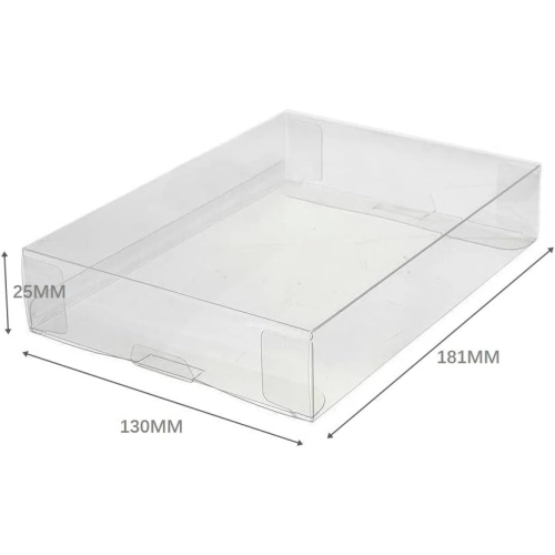 Boîte de protection pour jeux NES Games Box, étui transparent, paquet de 10