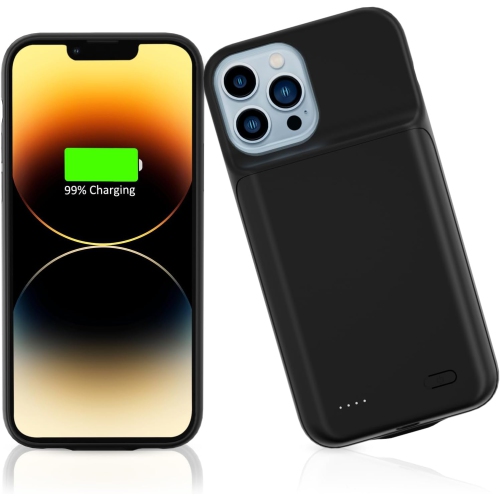 GLADGOGO  Iphone 14 Pro Y Case, 7000Mah Smart Iphone 14 Pro Charging Case Rechargeable, Portable Extended Iphone