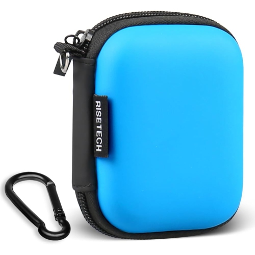 RISETECH  Earphone Case, Earbud Carrying Case Holder Hard Eva Headphone Small Zipper Pouch Compatible With Beats Fit