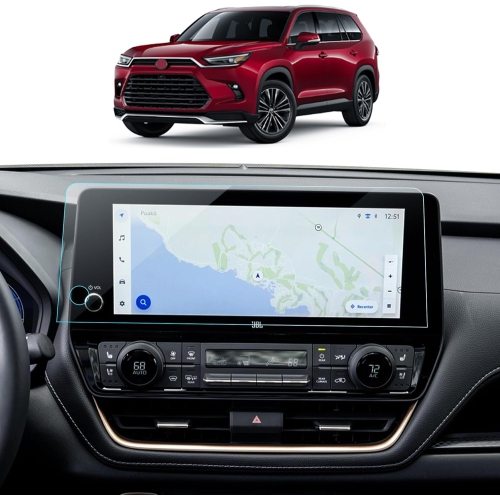 Highlander Screen Protector for 2024 Toyota Grand Highlander Accessories 12.3 Inch Tempered Gl Navigation