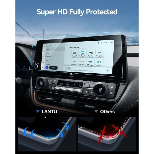 Highlander Screen Protector for 2024 Toyota Grand Highlander Accessories 12.3 Inch Tempered Gl Navigation