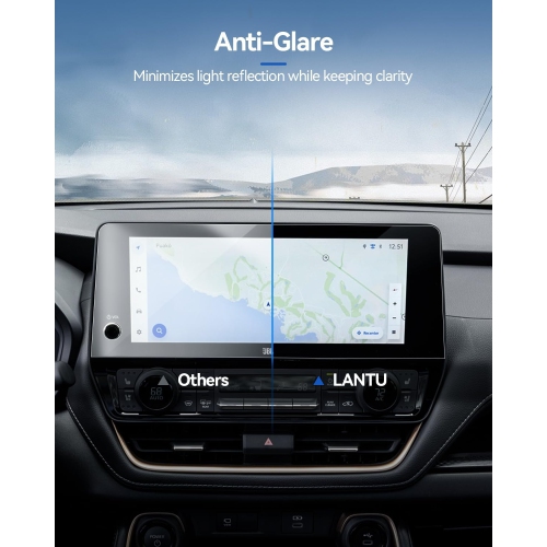 Highlander Screen Protector for 2024 Toyota Grand Highlander Accessories 12.3 Inch Tempered Gl Navigation