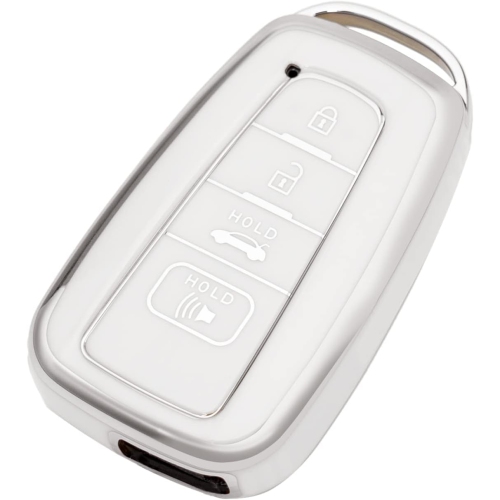 for Toyota Key Fob Cover Premium Soft TPU Car Key Case Full Protection Key Holder Fit for 2018-2022 Toyota RAV4 Camry