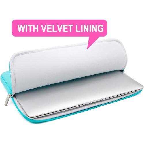 RAINYEAR 14 Inch Laptop Sleeve Case Cover Soft Fluffy Lining Carrying Bag Compatible with 14" Notebook Computer