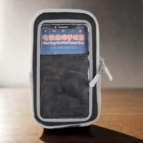 Écran tactile Électrique Téléphone portable Sac chauffant y Grand espace Étui universel chauffant pour téléphone mobile avec appareil photo
