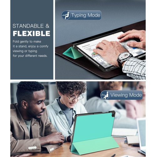 Étui pour Galaxy Tab A9+/A9 Plus de 11 po 2023 de Samsung, couverture de protection rigide avec support mince et léger