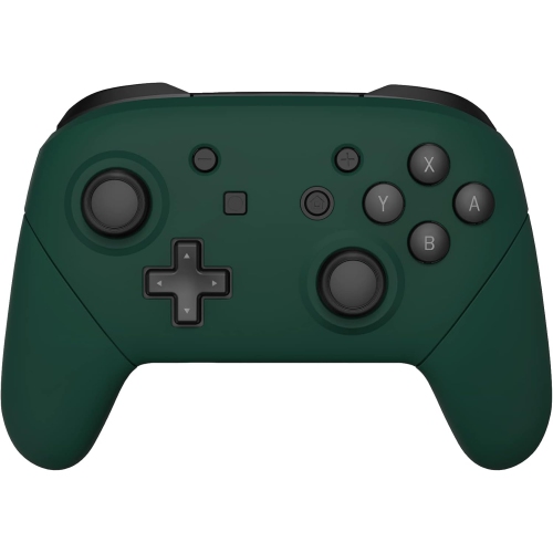 Forest Green Faceplate Backplate Handles for Nintendo Switch Pro Controller, Soft Touch DIY Replacement