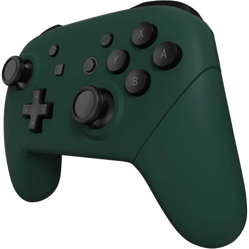 Forest Green Faceplate Backplate Handles for Nintendo Switch Pro Controller, Soft Touch DIY Replacement