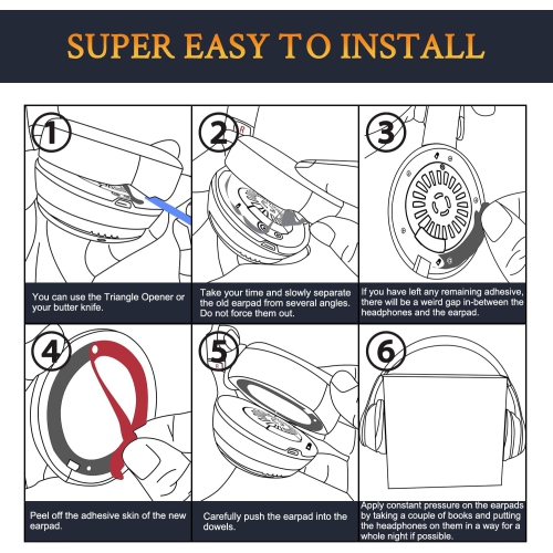 Replacement Earpads for Beats Studio Pro Noise Cancelling Headphones, Cushions Ear Pads with Soft