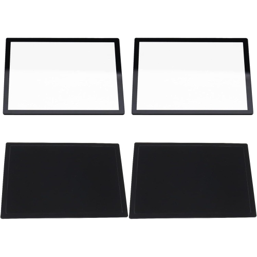 2Pcs Screen Lens Cover with Lower Frame Compatible with Nintendo DS Lite Top Screen Game Case Lens Frame