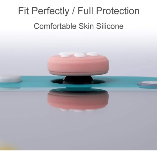 (14Pcs) Cat Claw Design Thumb Grip Caps, Hestia Goods Joystick Cap for Nintendo Switch & Lite, Soft Silicone Cover