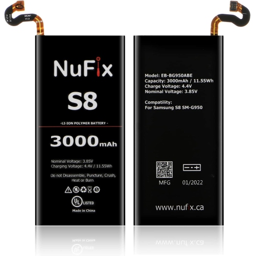 y Replacement for Samsung S8 3000mAh Compatible Replacement y EB-BG950ABE EB-BG950ABA SM-G950W