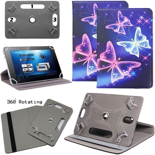 Universal Case for 7 inch Tablet - Colourful Universal Leather Stand Flip Folio Case Protective Cover for All 7" Tab