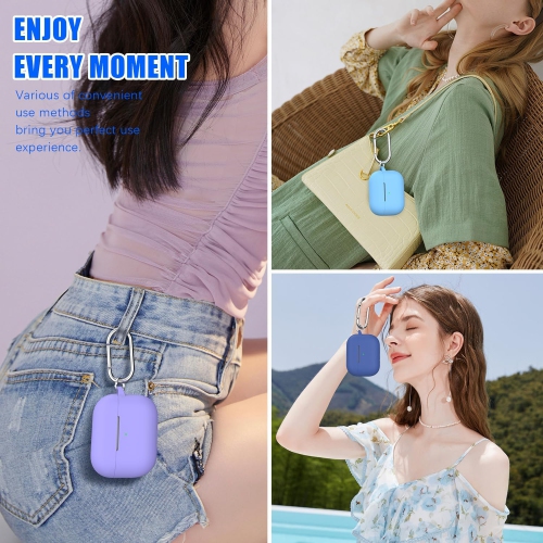 for AirPods Pro Case Cover, Military Grade Anti-Fall Soft Silicone Shock-Absorbing Protective for AirPods Pro