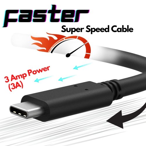 [2-Pack] CBUS USB-C Fast Charging Cable for Samsung Galaxy S23/S22/S21/FE/Plus/Ultra, A03s LTE, A13/A14 5G