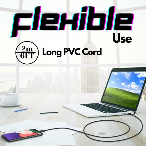 [2-Pack] CBUS USB-C Fast Charging Cable for Samsung Galaxy S23/S22/S21/FE/Plus/Ultra, A03s LTE, A13/A14 5G