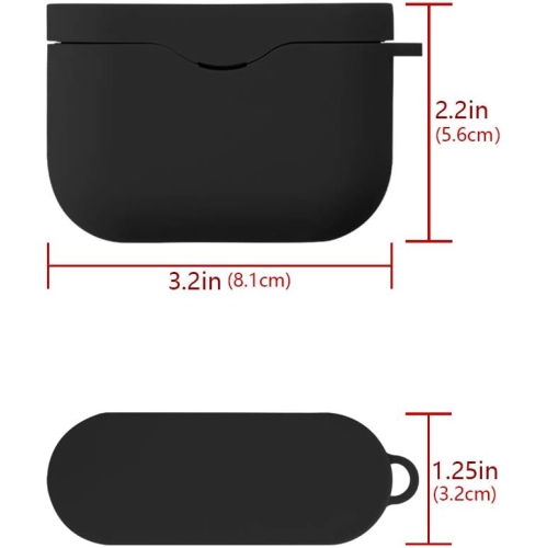 Silicone Cover Case Compatible with Sony WF-1000XM3, 1000XM3S, 1000XM3B Truly Noise Canceling