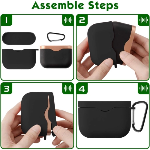 Silicone Cover Case Compatible with Sony WF-1000XM3, 1000XM3S, 1000XM3B Truly Noise Canceling