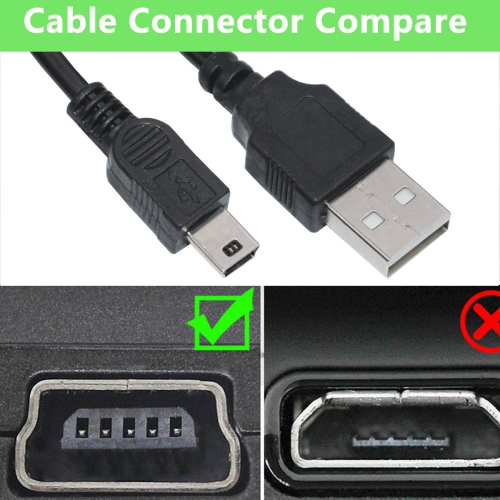 USB Interface Charging Data Transfer Cable Compatible with Canon PowerShot Digital Cameras & Camcorders