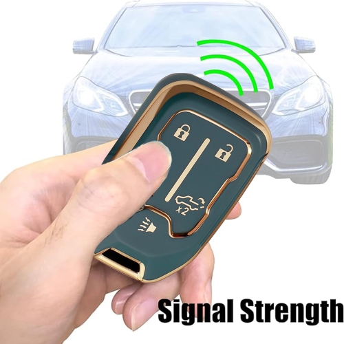 Compatible with GMC Key Fob Cover Key Fob Case for Chevy Suburban Tahoe Terrain Acadia Yukon Silverado GMC