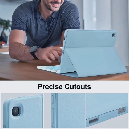 Colour Keyboard Case for Galaxy Tab S9 FE 10.9''/Tab S9 11"/ Tab S8 11"/Tab S7 11 inch, Magnet Detachable Keyboard