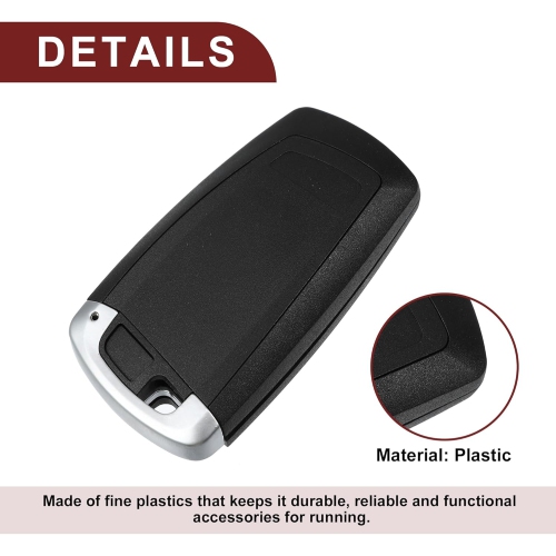 Key Fob Shell Case for BMW 328i 2013-2016 4 Buttons Replacement | Keyless Entry Remote Control Key