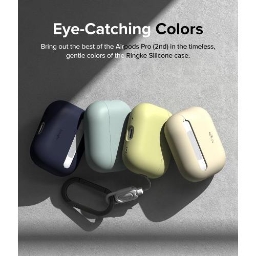 Silicone Case Compatible with AirPods Pro 2 Case, Slim Lightweight Cover Designed for AirPods Pro 2nd Generation