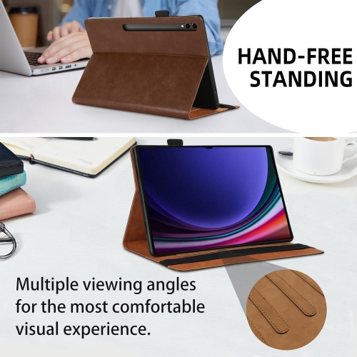 Case for Samsung Galaxy Tab S9 Ultra 2023/ Tab S8 Ultra 2022 14.6 inch with Pocket PU Leather Flip Folio Case