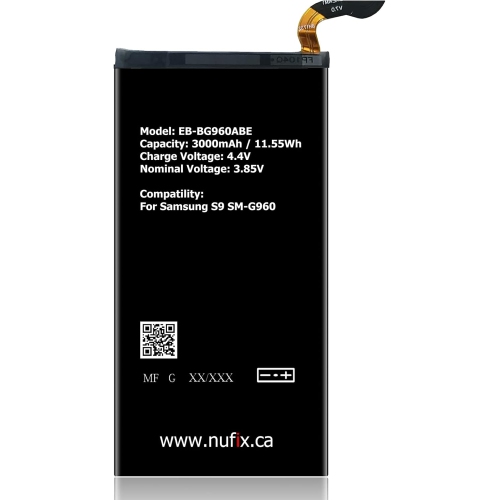 y Replacement for Samsung S9 3000mAh Compatible Replacement y EB-BG960ABE EB-BG960ABA G960W G960U