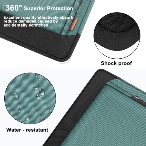 15-15.6 Inch Laptop Sleeve Case Large Capacity Shoulder Bag Compatible with Lenovo 15.6" Ideapad 330/16" MacBook