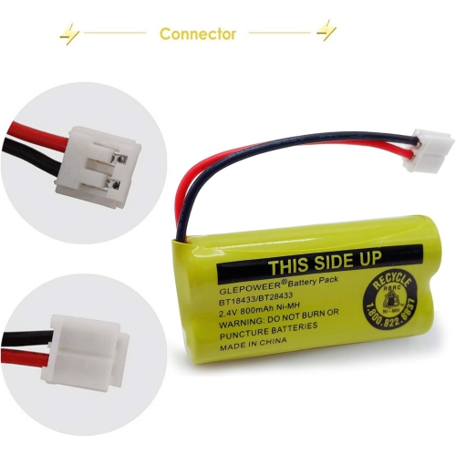 BT18433 BT-18433 BT184342 BT-184342 BT1011 BT-1011 Replacement y Compatible with AT&T and Vtech BT-8300