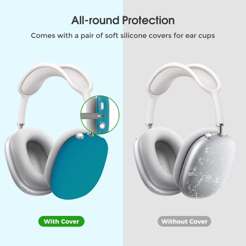 Étui de transport pour nouveaux AirPods Max, étui rigide pour écouteurs avec pochette en filet, transport alternatif