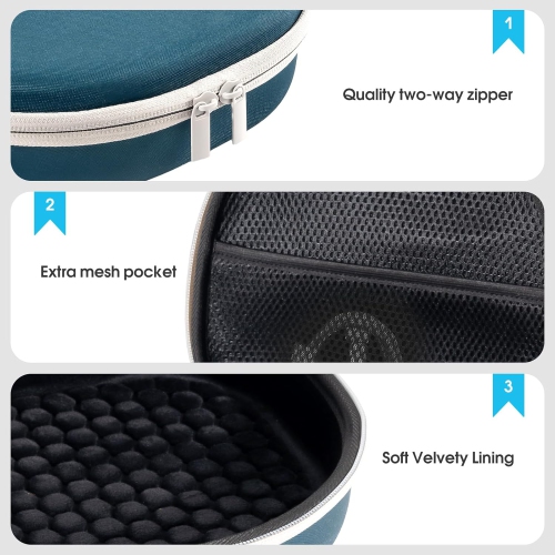Étui de transport pour nouveaux AirPods Max, étui rigide pour écouteurs avec pochette en filet, transport alternatif