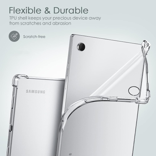 Clear Case for Samsung Galaxy Tab A 10.1 inch[T510/T515], Shockproof [Reinforced Corners] Soft