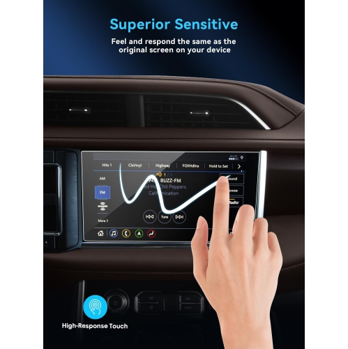 2PCS Protecteur d'écran Yukon Nano pour accessoires 2023 2022 2021 GMC Yukon Denali 10,2 pouces Navigation automobile