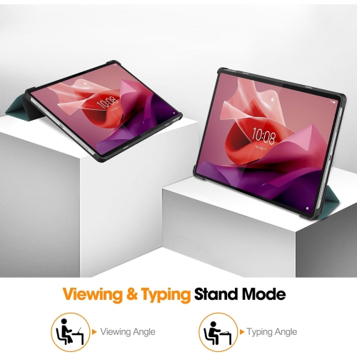 Case for Lenovo Tab P12 Pro 12.7" 2024, Folding Folio Ultra-Thin Smart PU Leather Stand Case Cover