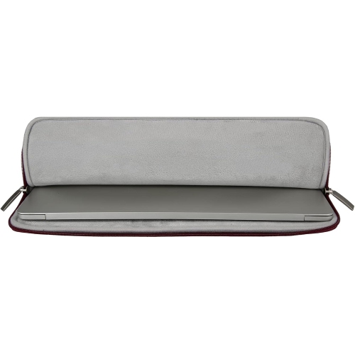 RAINYEAR 14 Inch Laptop Sleeve Soft PU Leather Case Protective Water Resistant Zipper Cover Carrying Bag Compatible