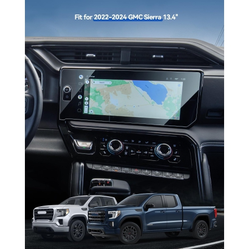 Protecteur d'écran mat Sierra pour GMC Sierra Accessories, film antireflets Gl trempé compatible avec le Sierra 2022-2024