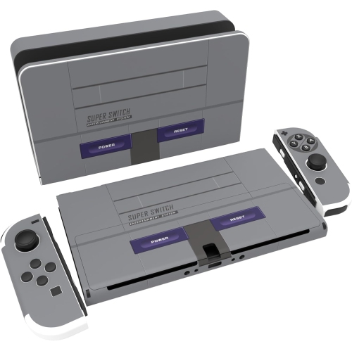 Full Set Protective Stickers for Nintendo Switch O Model, Customized Vinyl Decal Skins for Switch O