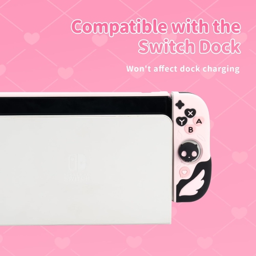 Protective Case for Switch O Model,Anti-Scratch Slim Cover Case Compatible with Nintendo Switch O