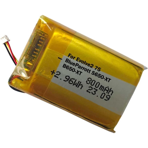 800mAh Rechargeable Lipo y Replacement for BlueParrott S650-XT, B650-XT Bluetooth , Jabra Evolve2 75