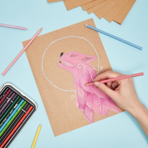 96 Pack Brown Kraft Paper Sheets for Wedding, Party Invitations, Drawing, DIY Projects, Letter Size, 120gsm (8.5 x 11